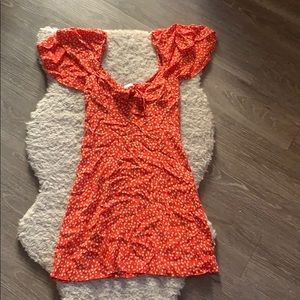 Zara Red Floral Dress